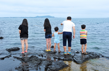 [하도마을]대나무구멍낚시