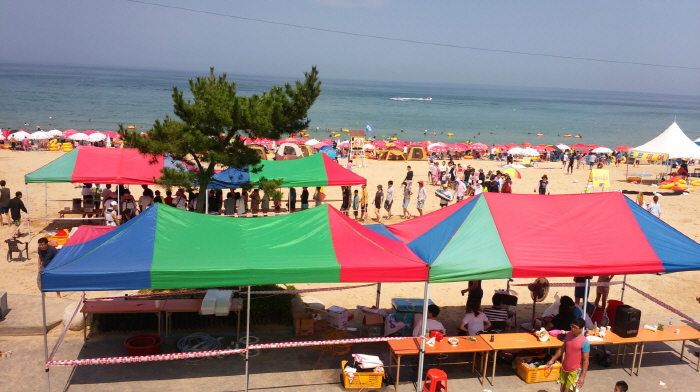 주문진 해수욕장 축제