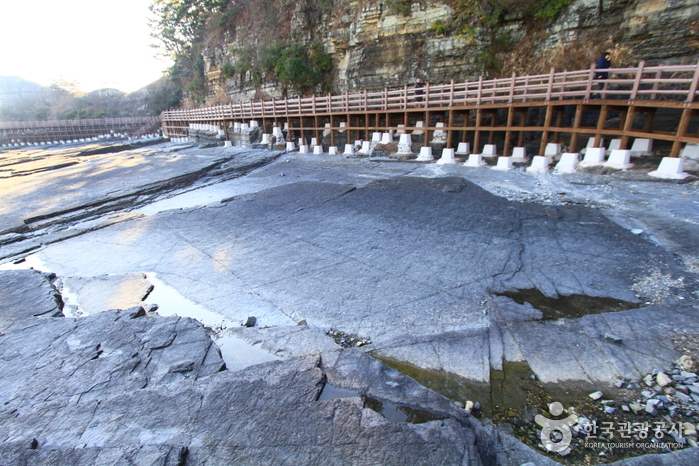 고성 덕명리 공룡과 새발자국 화석 산지