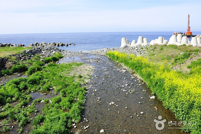 통구미몽돌해변