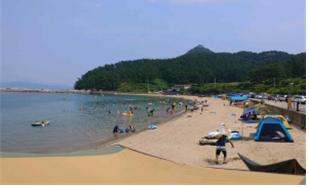 사량대항 해수욕장